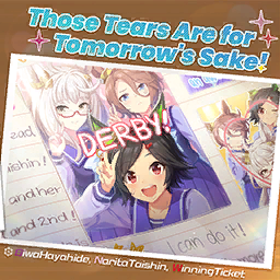Those Tears Are for Tomorrow's Sake!