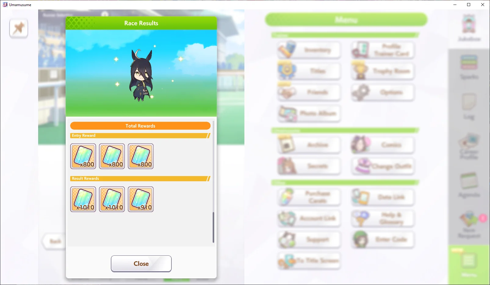 Multi race rewards