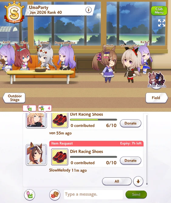Club Homescreen