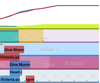 Often, Skills that activate later in the Accel Zone will contribute fully to Accelerating in Chukyo 1200m.