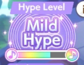 O Nível de Hype mostra seu progresso para o próximo Concerto