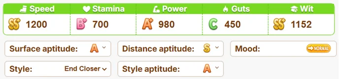 Selecting Stats.