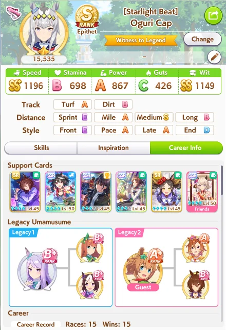1 Speed Oguri Cap